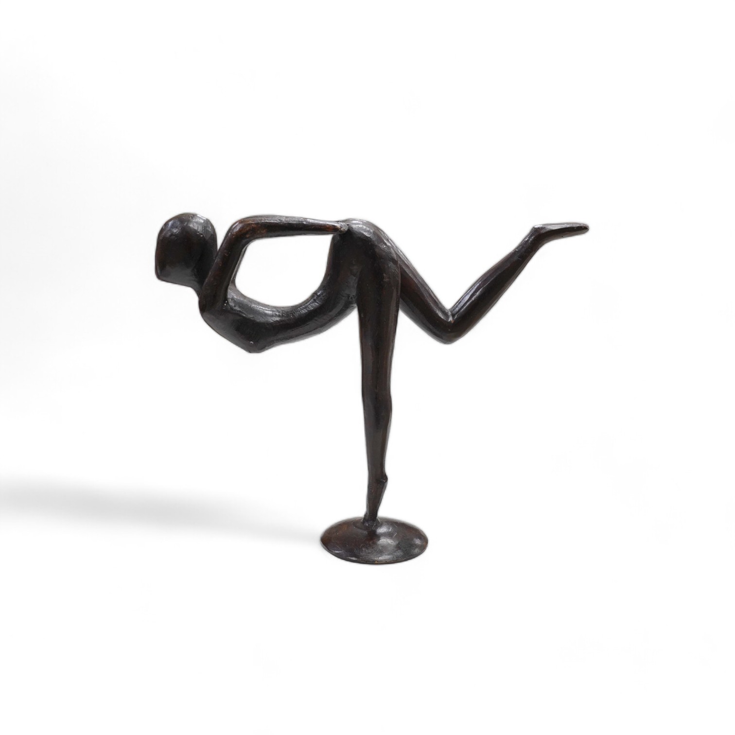 A modern bronze figure, 22cm tall. Condition - good